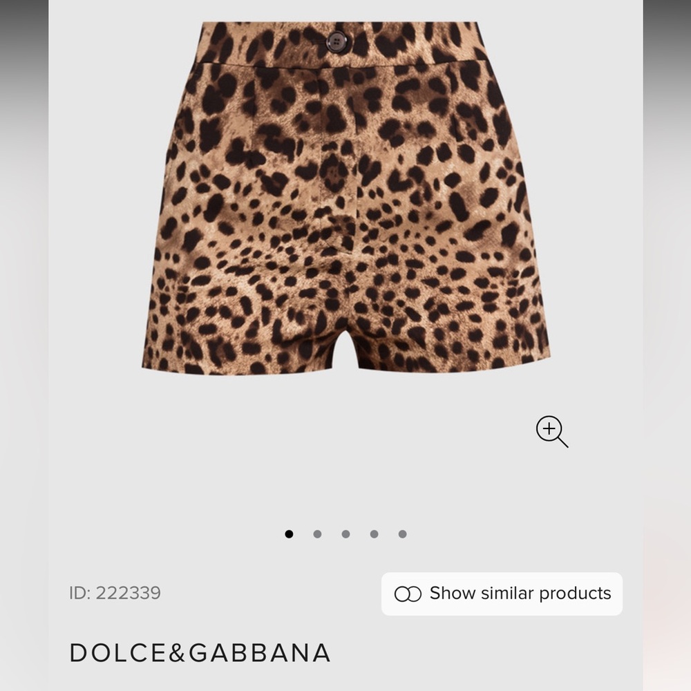 Dolce & Gabbana High Waist Brown and Black Shorts
